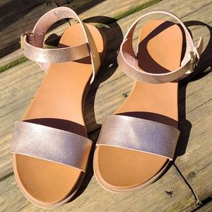 Rose gold sandles